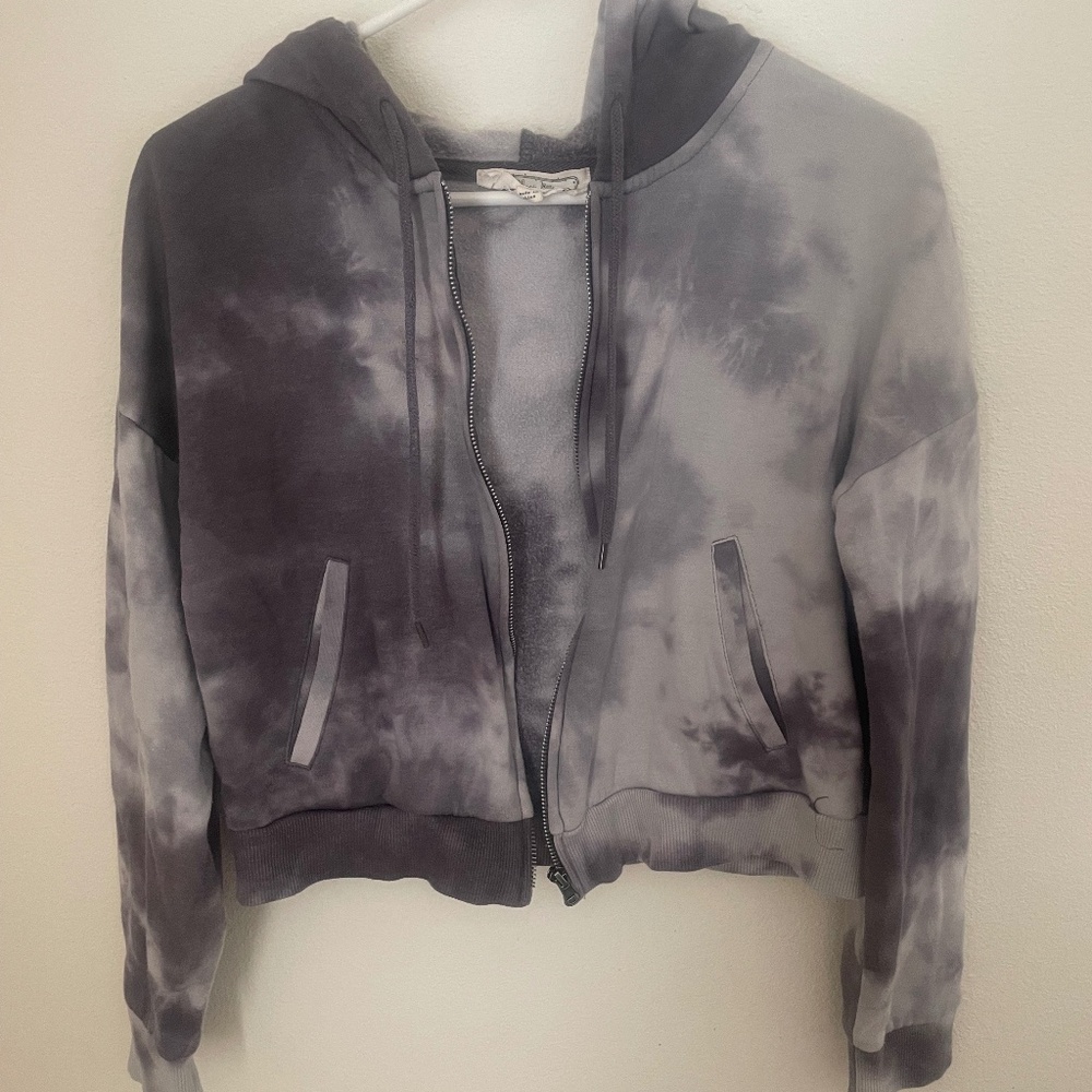 Hippie Rose Tie Dye Zip Up